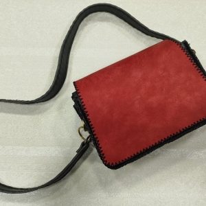کیف لبه بلند دو رنگ