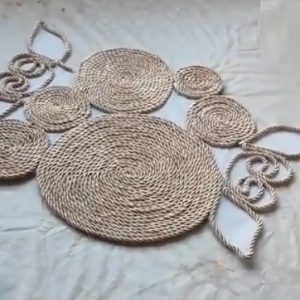 ست رومیزی و زیر بشقاب طرح کنف