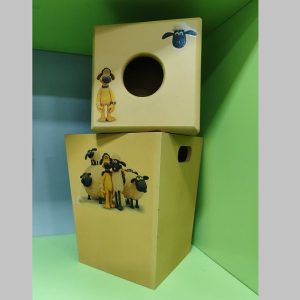 ست دستمال کاغذی ، سطل آشغال و تخته سرو طرح کارتونی